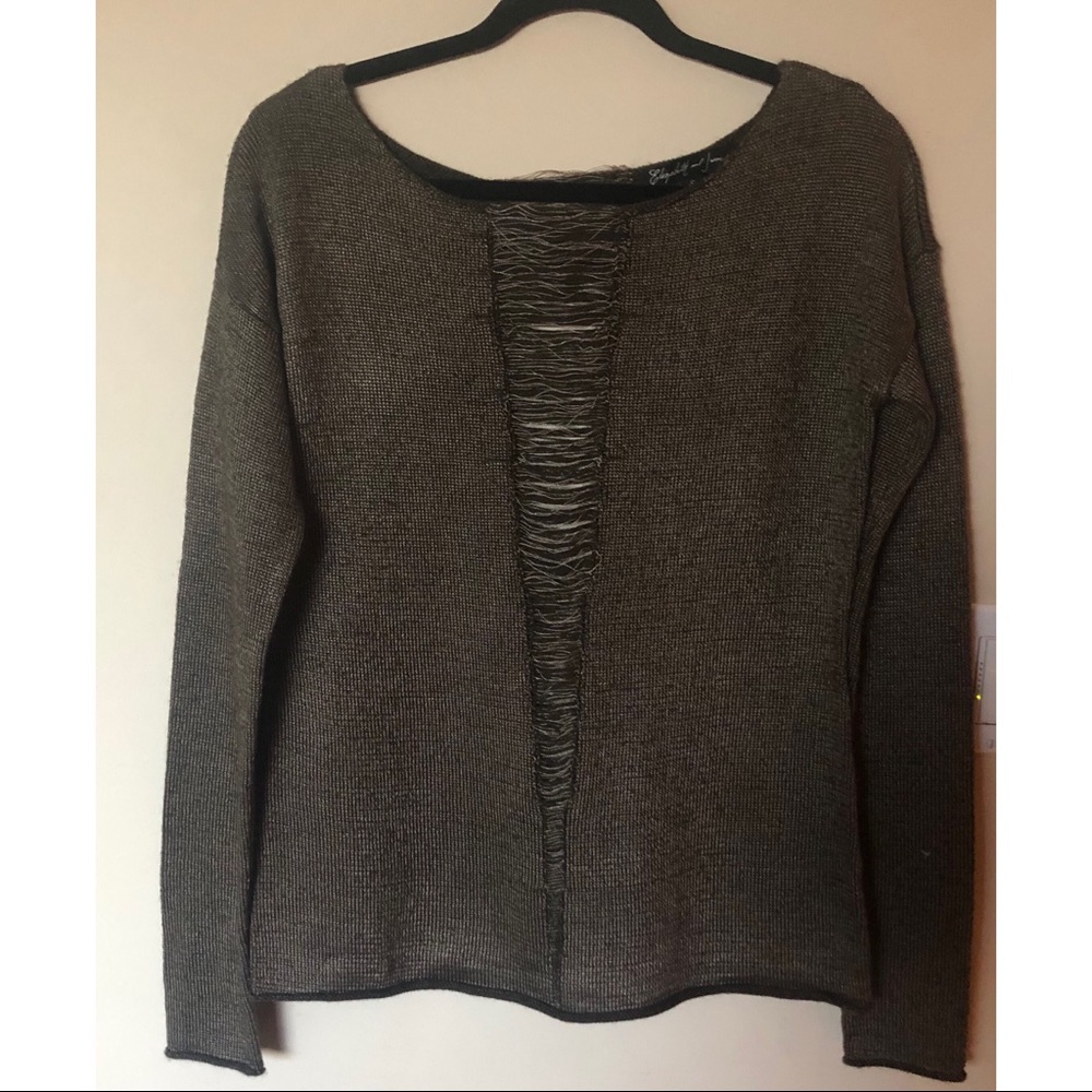 Elizabeth & James olive/bronze/gold sweater.